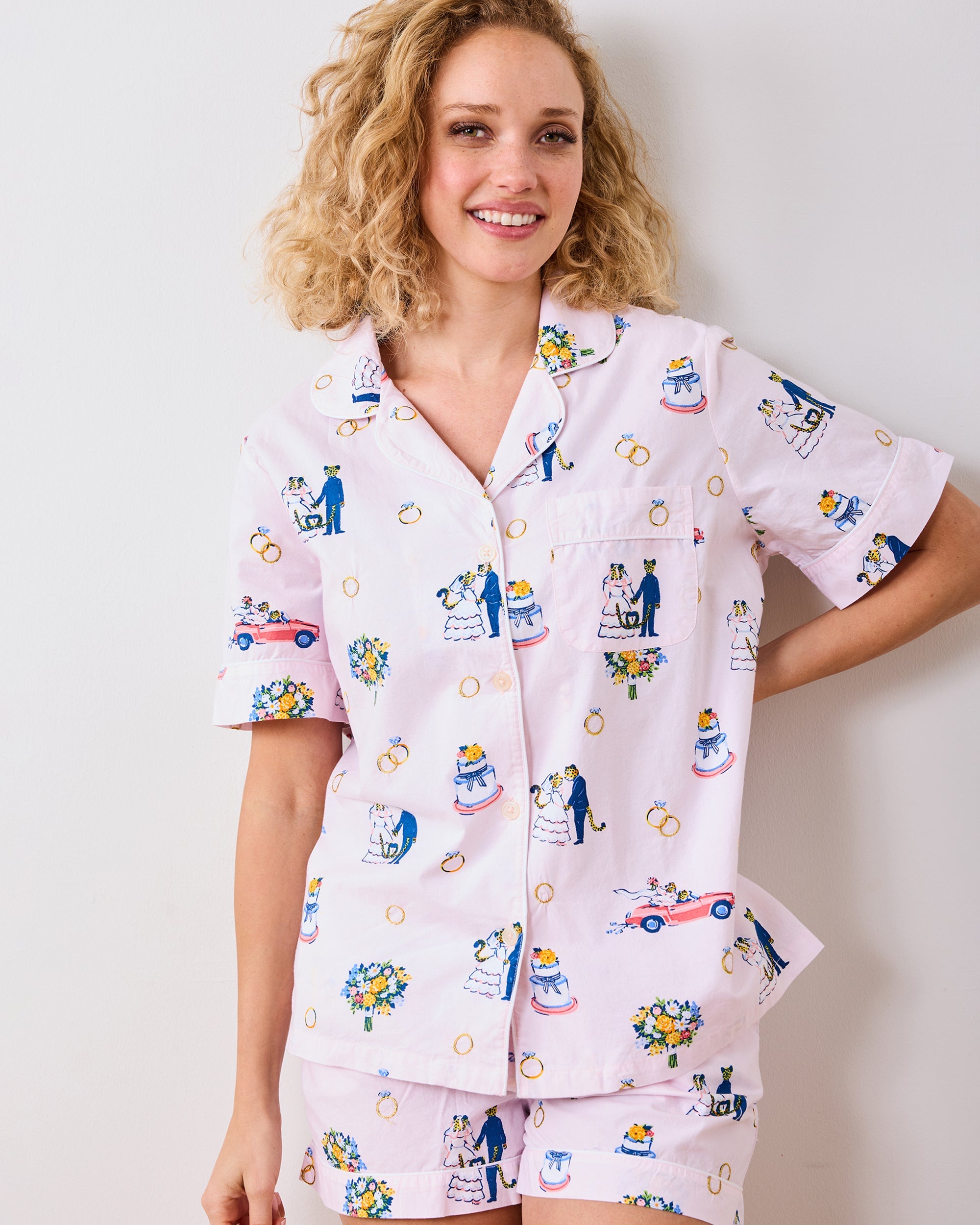 Happily Ever After - Short PJ Set - Blush