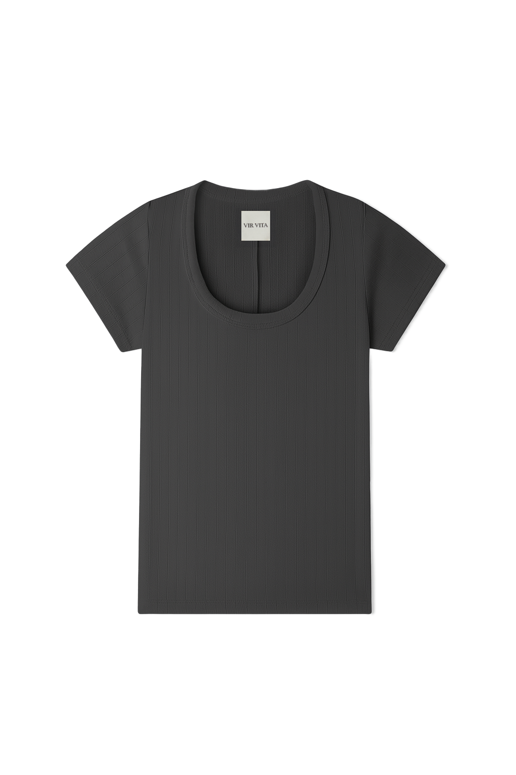 Pointelle Scoop Tee