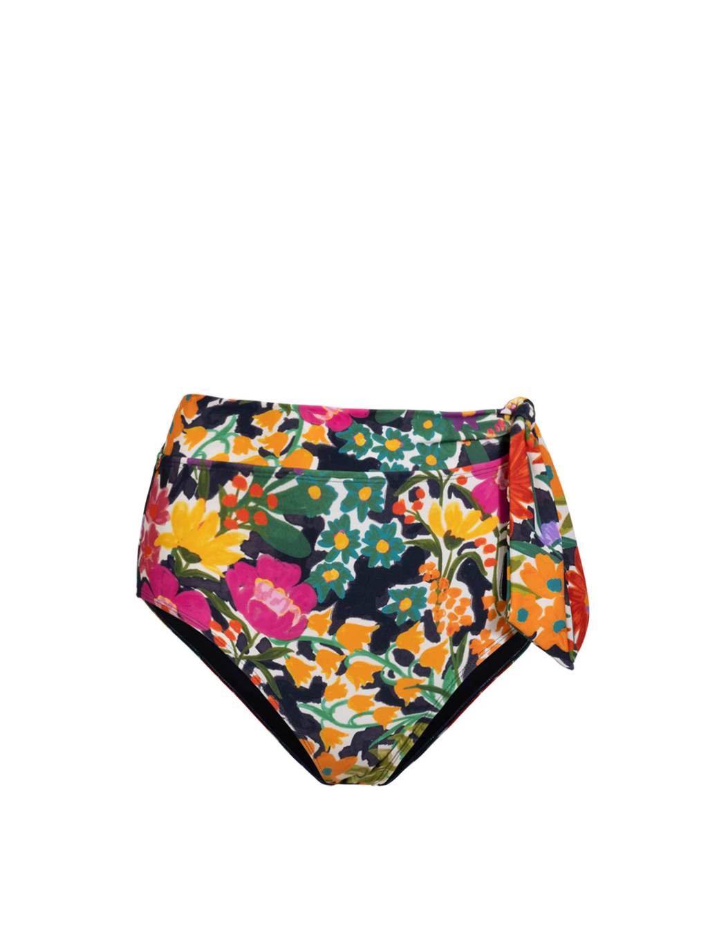Side Tie High Waist Bottom In Gardenia