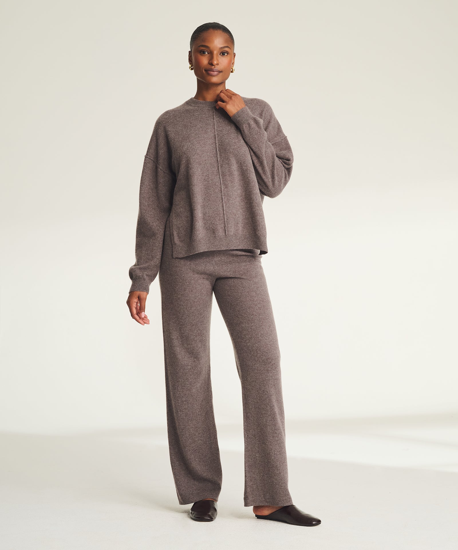 Signature Cashmere Straight Leg Pant