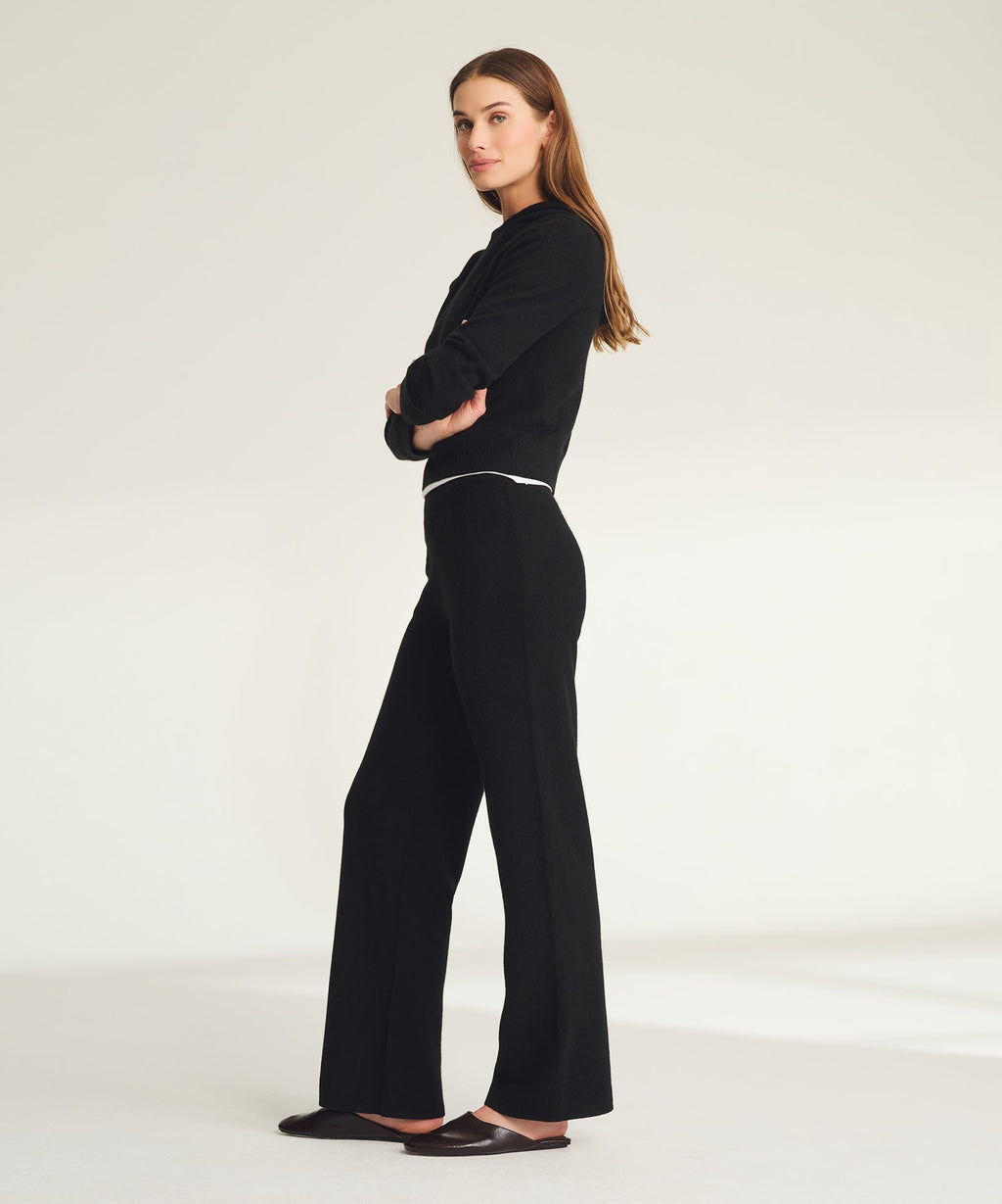 Signature Cashmere Straight Leg Pant