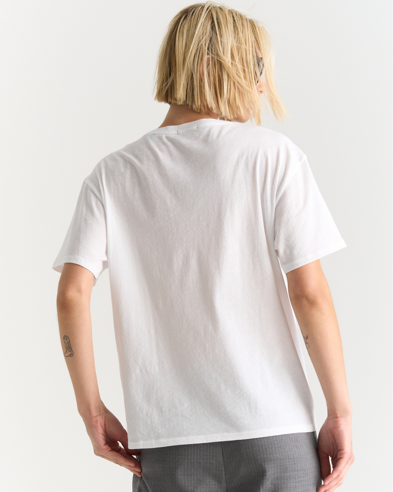 Vintage Jersey V-Neck Tee - White