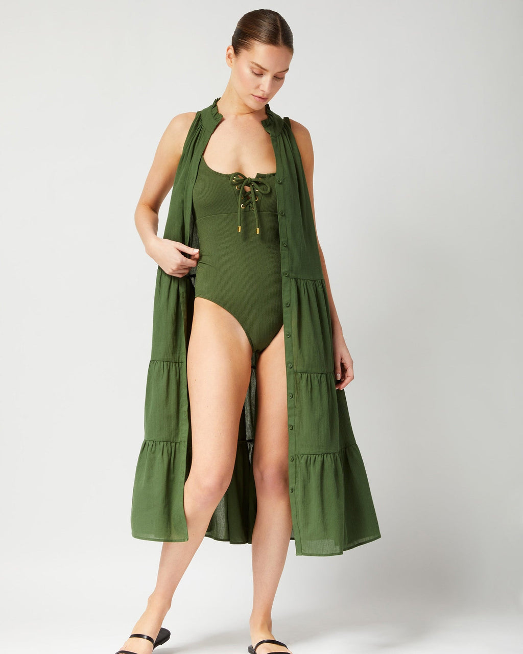 Taylor One Piece Olive Texture