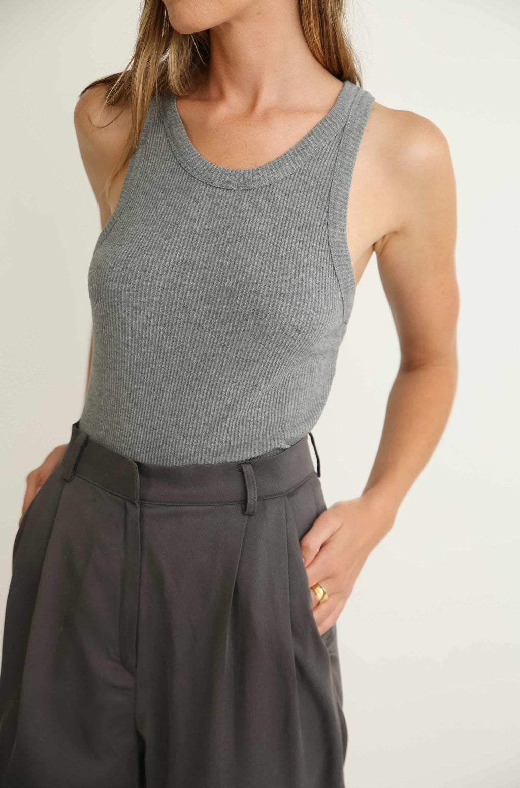 Racerback Knit Top