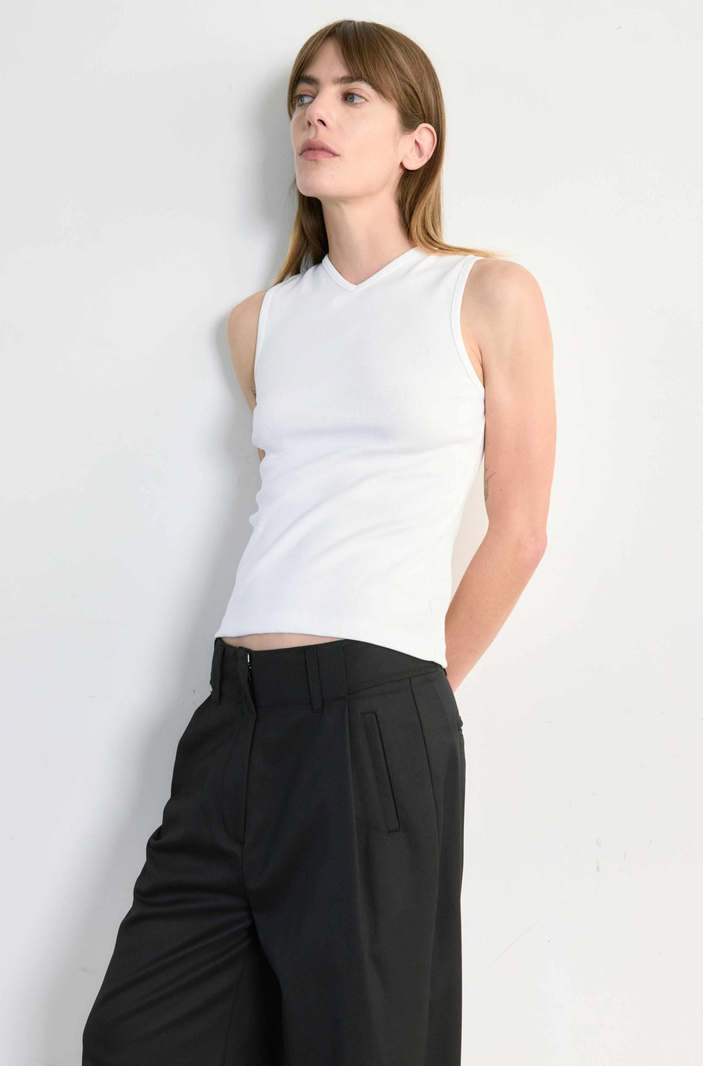 High V Neck Tank