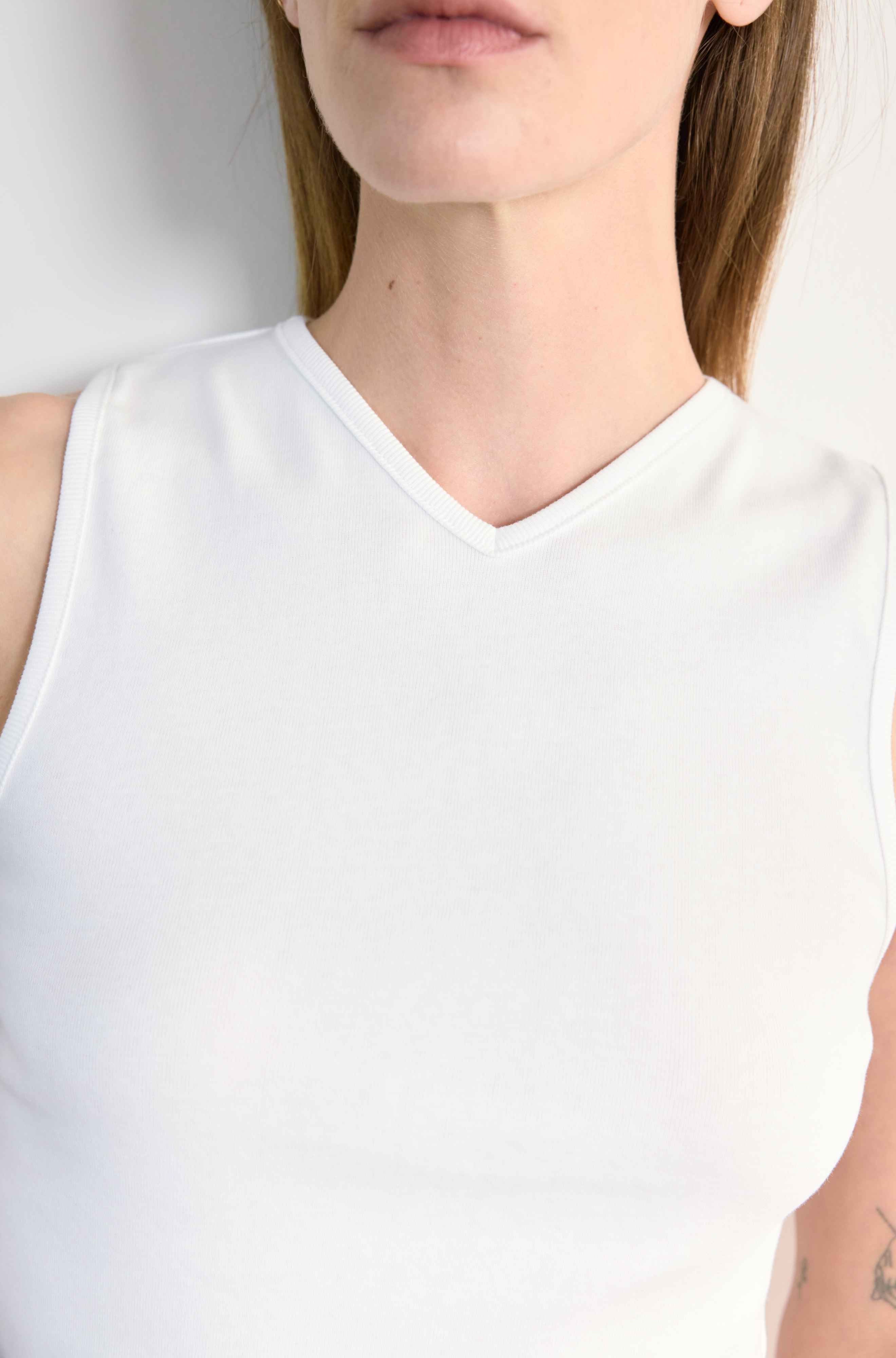 High V Neck Tank