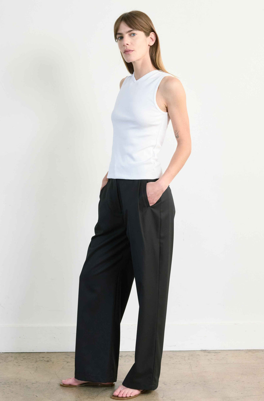 High V Neck Tank