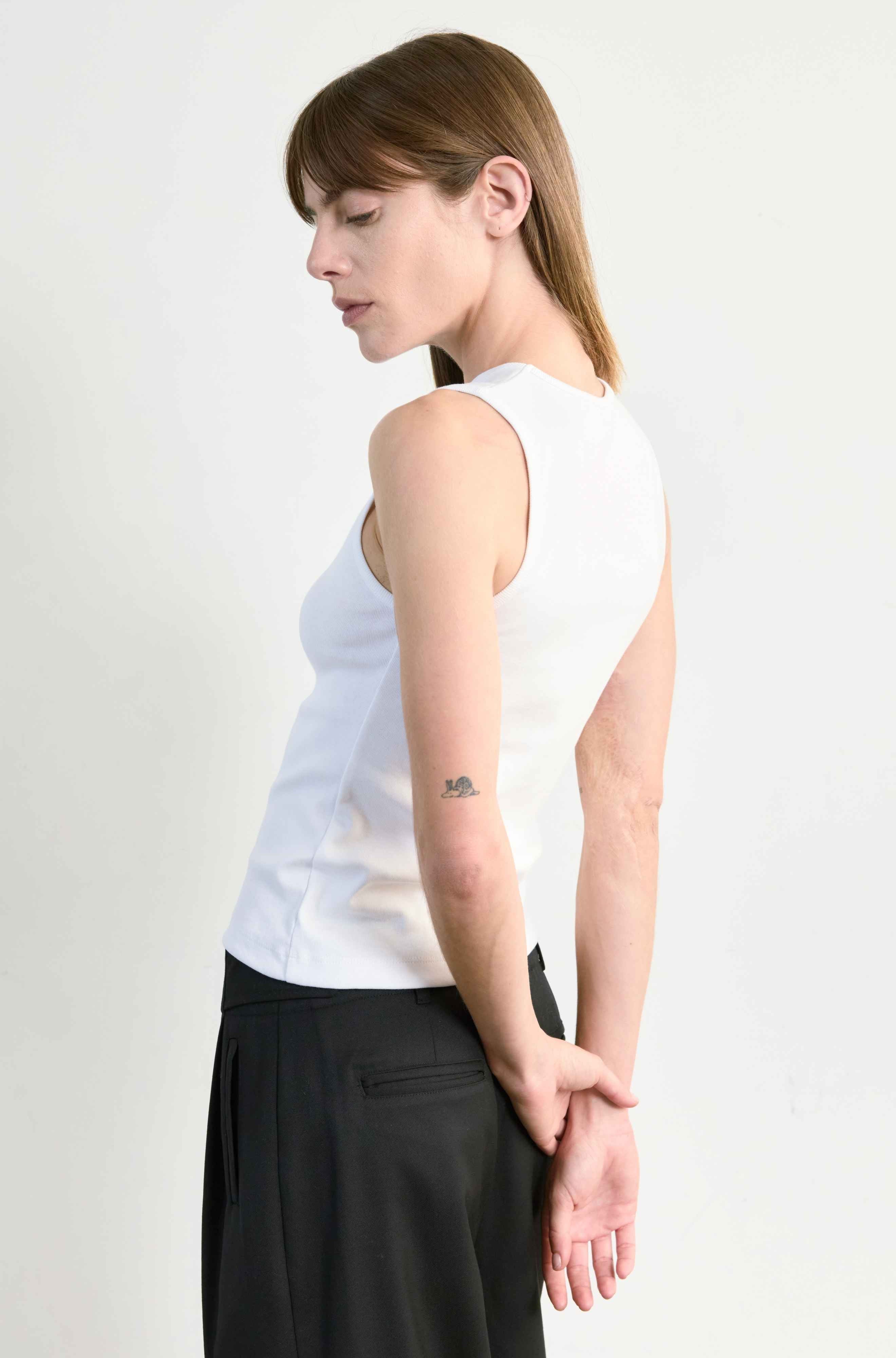 High V Neck Tank