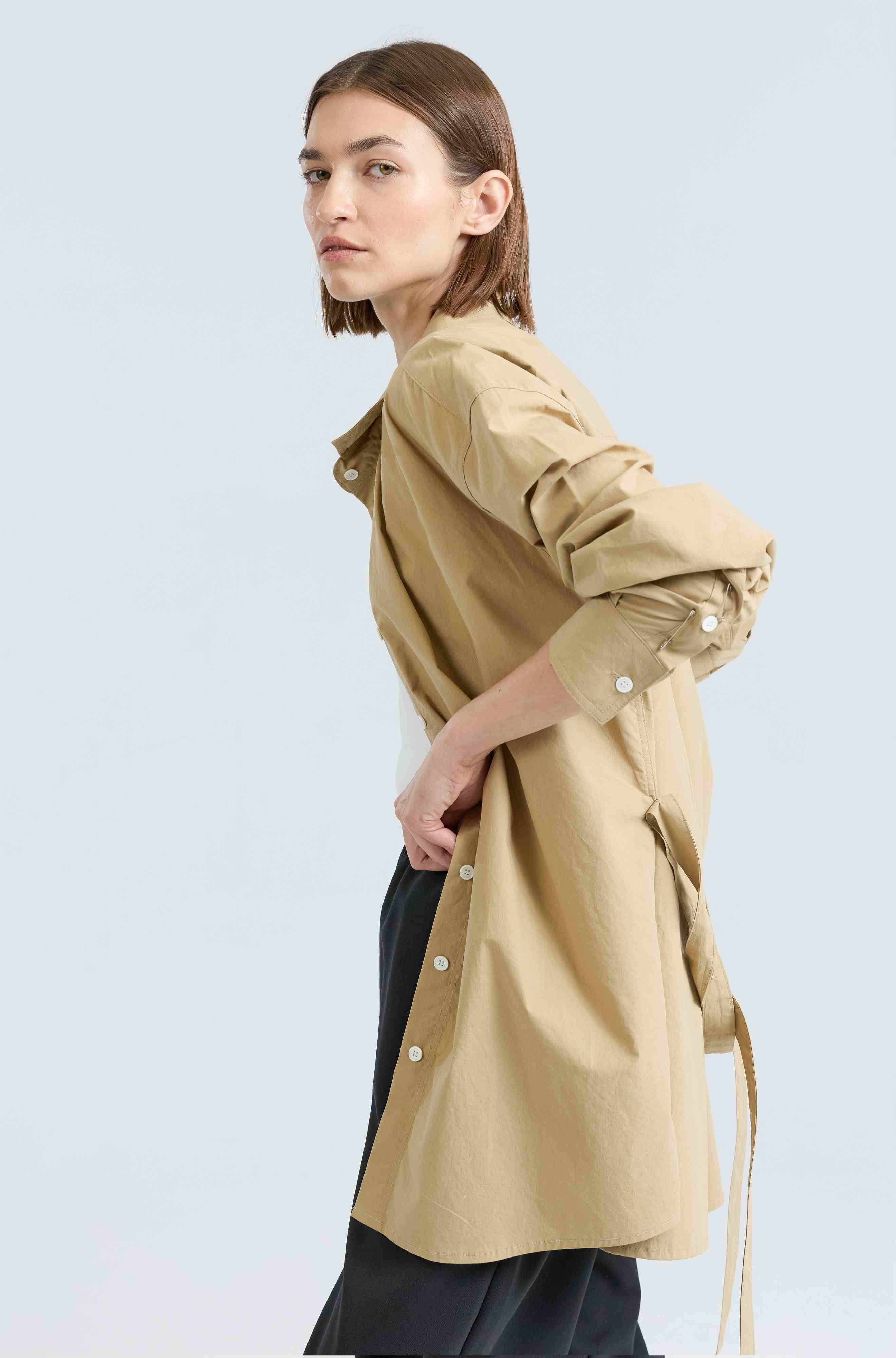 Shirt With Tie Belt