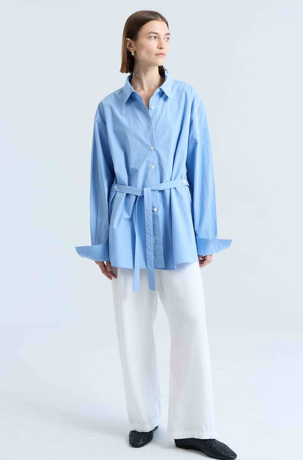 Shirt With Tie Belt