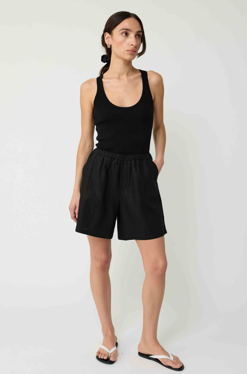 Linen Bermuda Shorts
