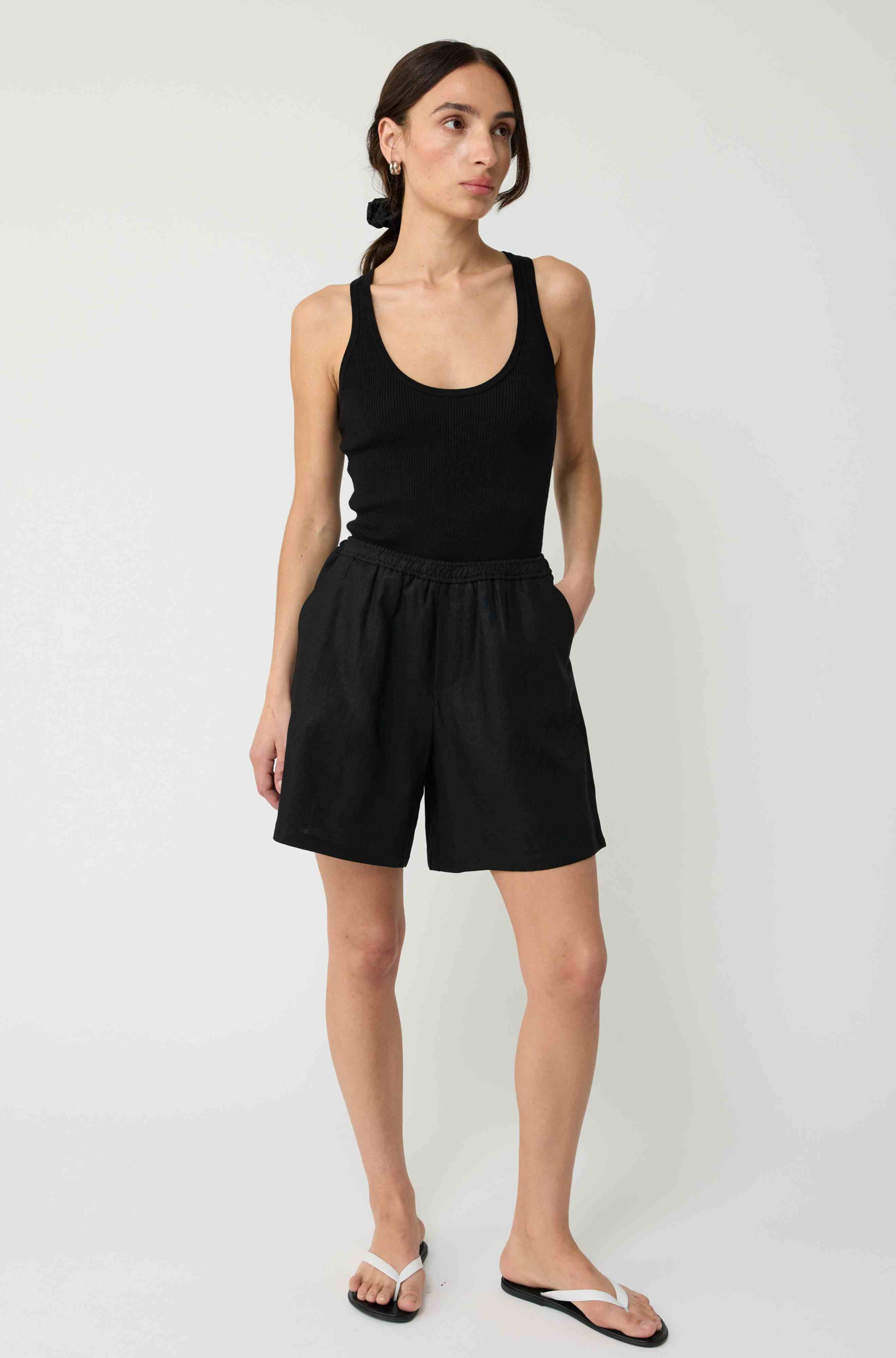 Linen Bermuda Shorts