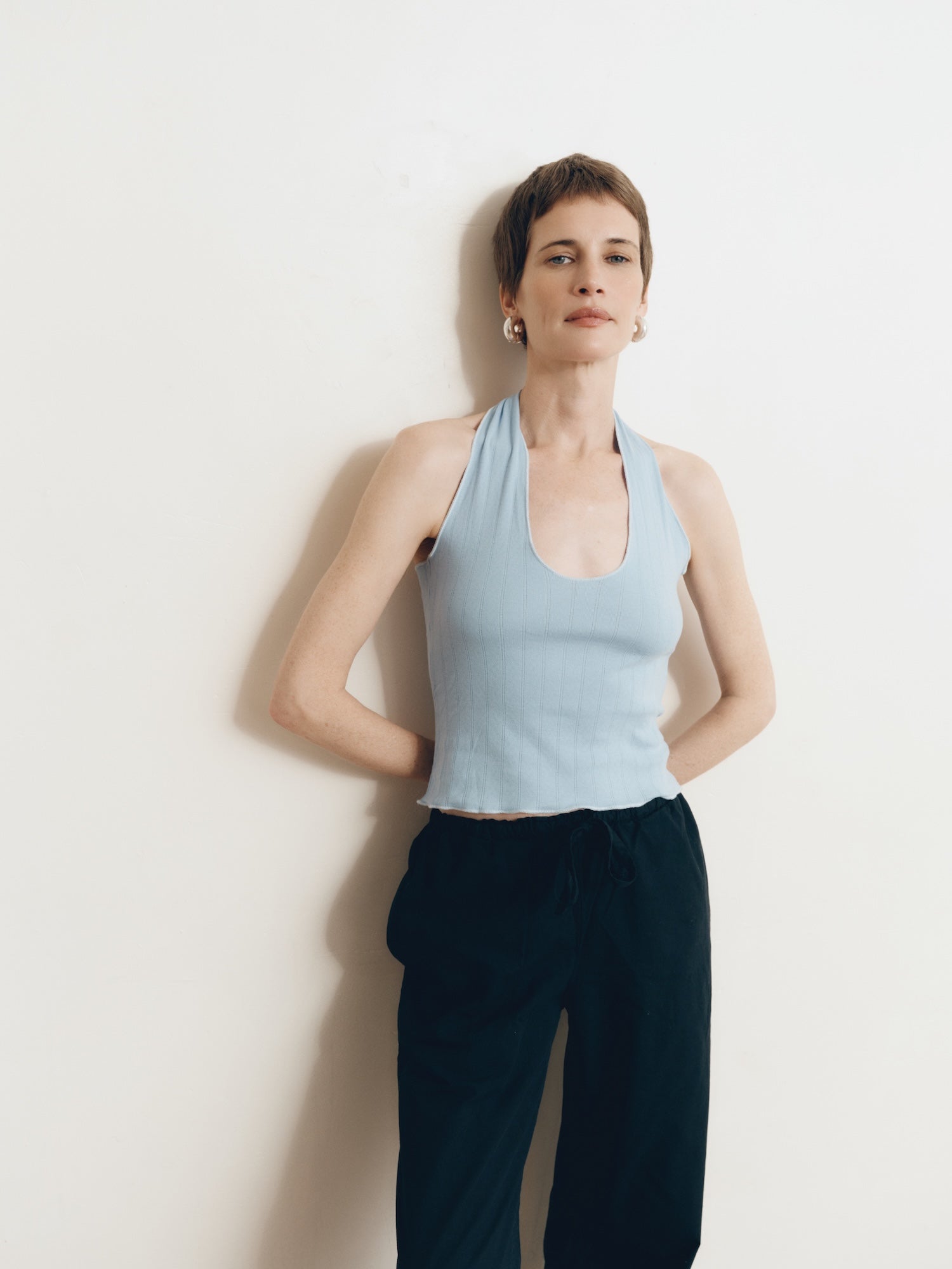 Pauline Pointelle Halter Top