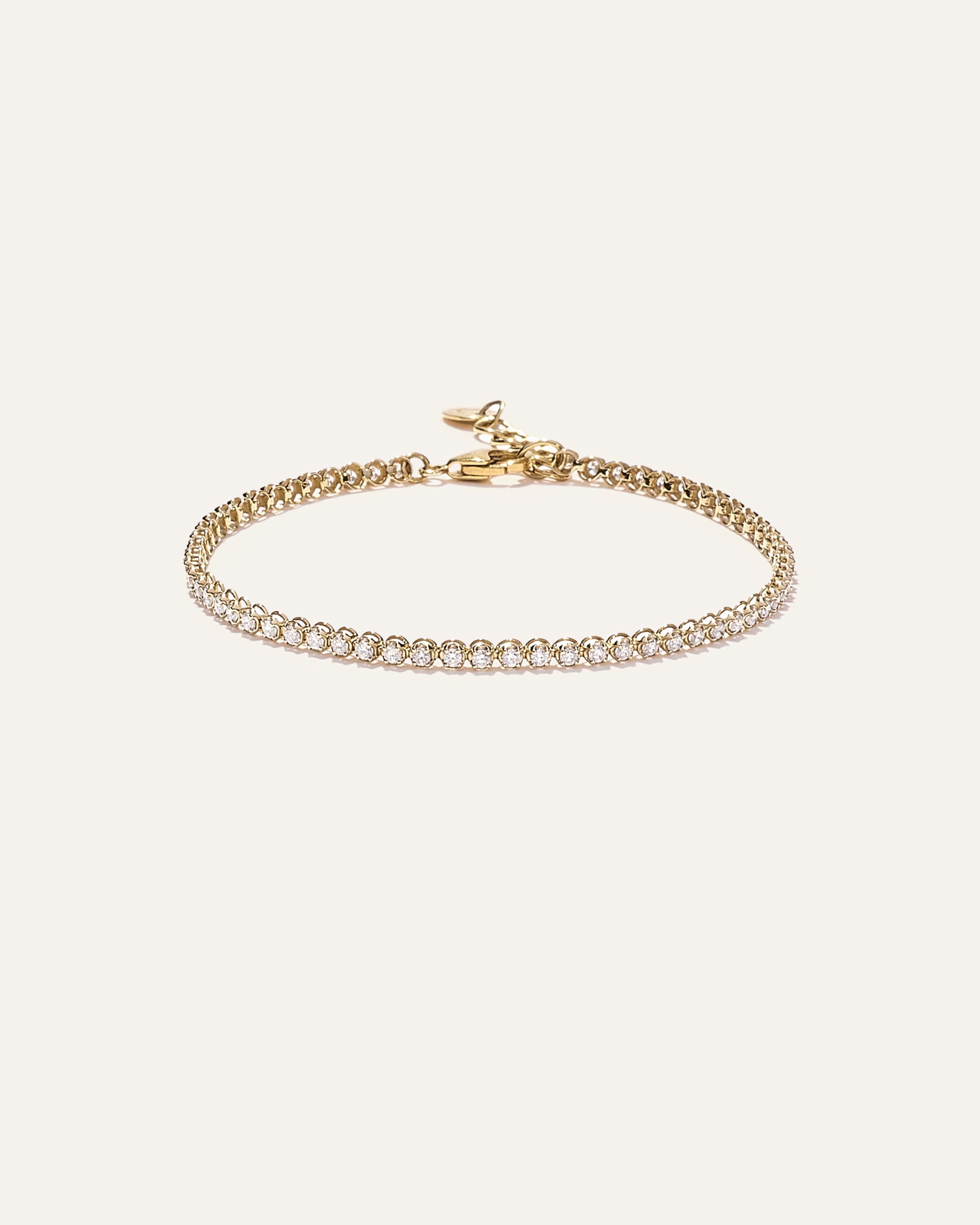 14K Gold Diamond Petite Tennis Bracelet