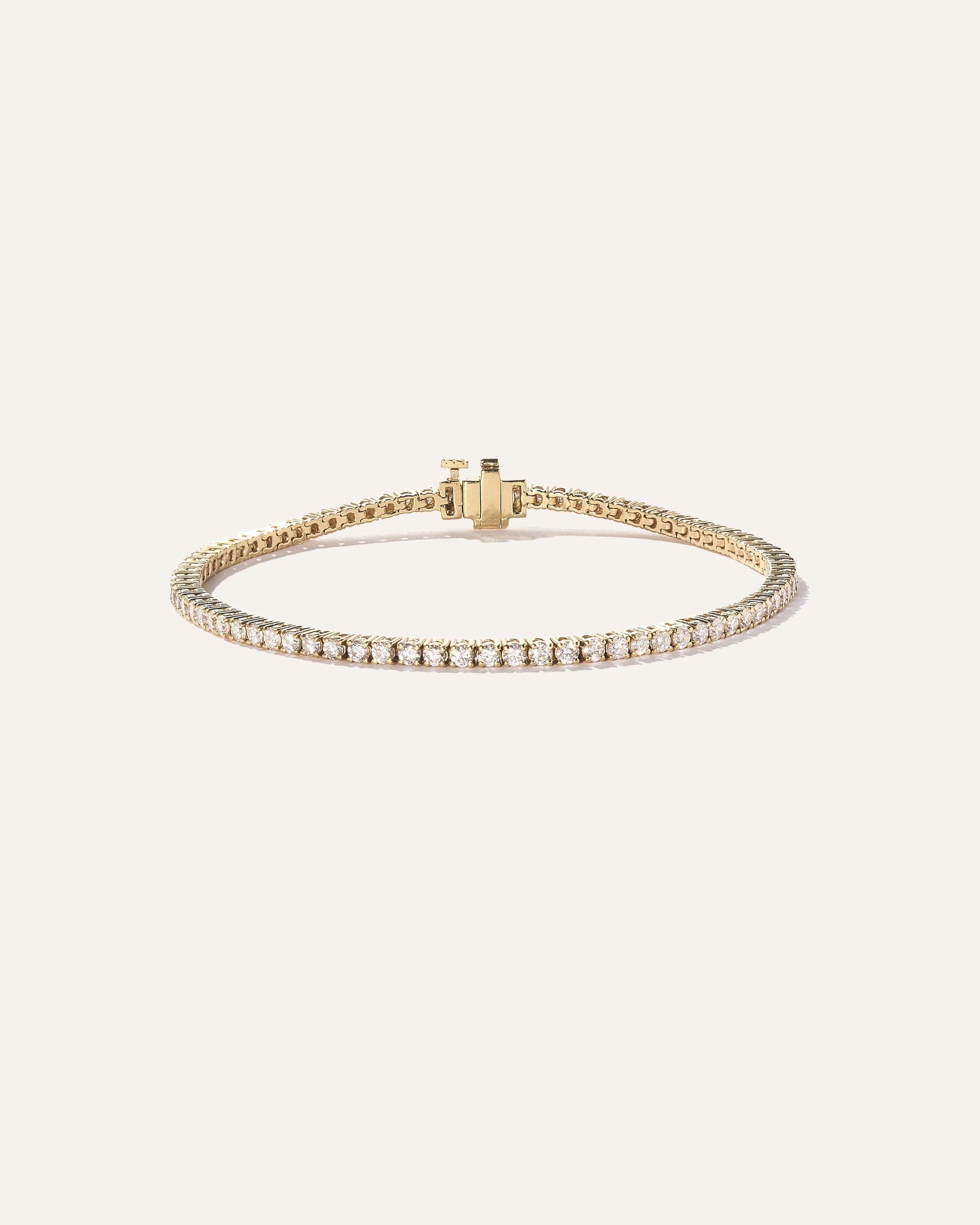 14K Gold Lab Grown Diamond Tennis Bracelet