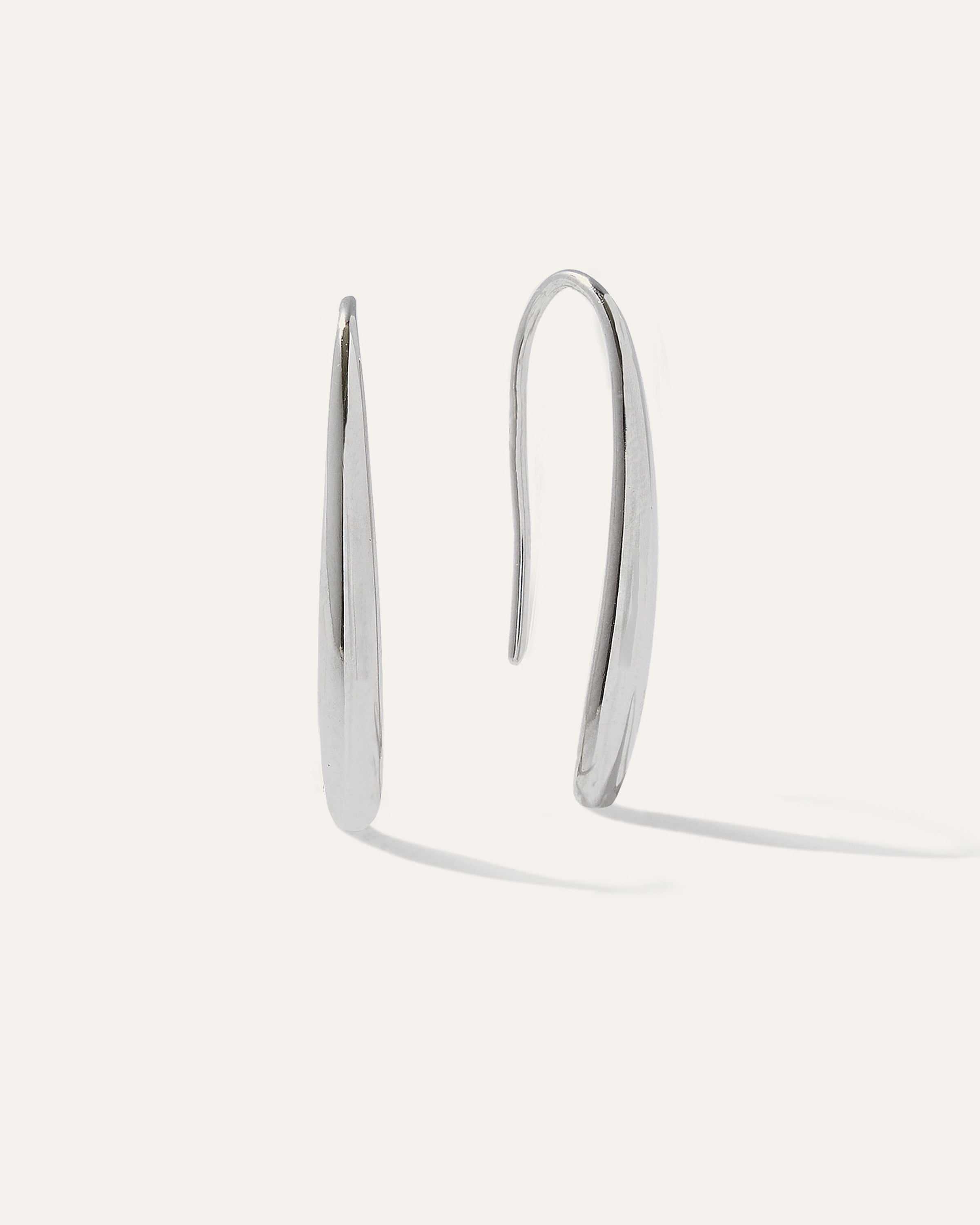 Silver Threader Drop Earrings