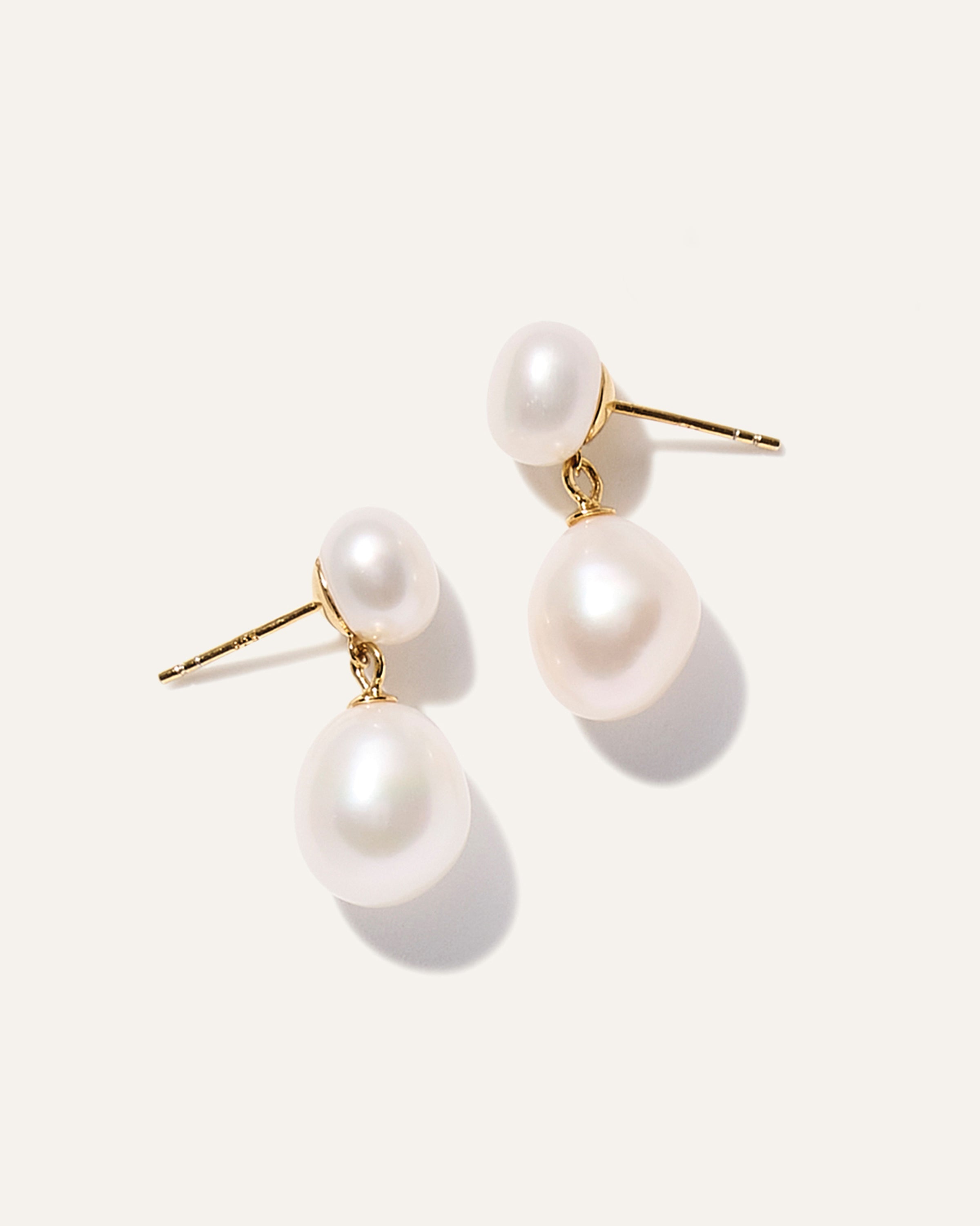 Freshwater Cultured Pearl Bold Drop Earrings