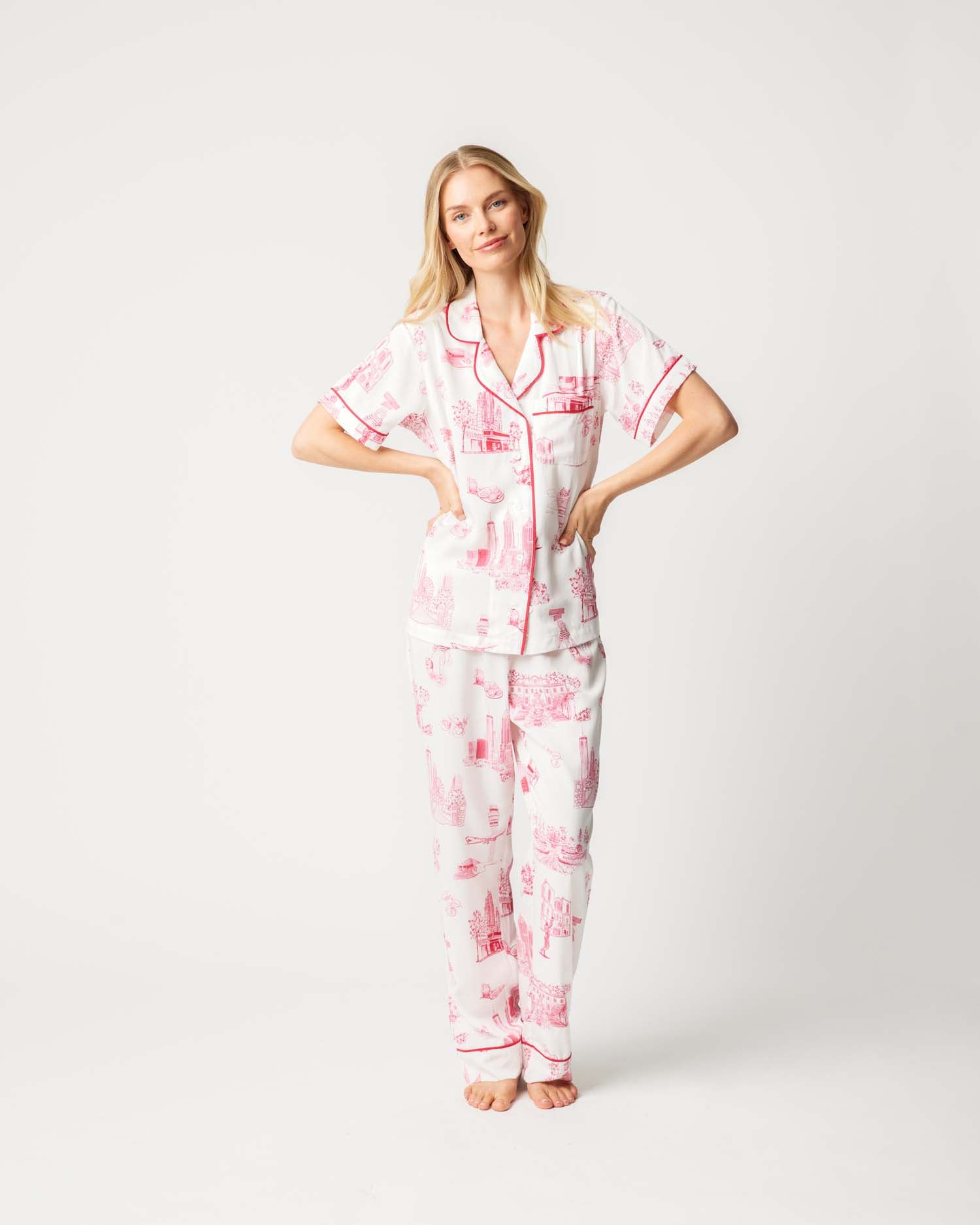 Atlanta Toile Pajama Pants Set