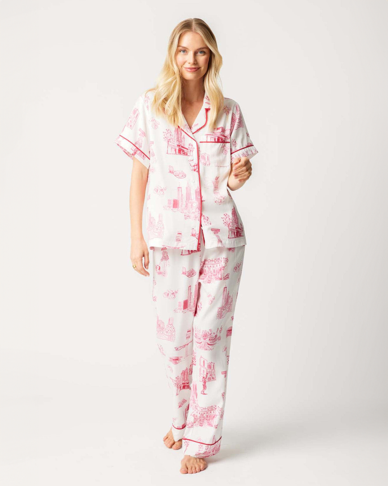 Atlanta Toile Pajama Pants Set