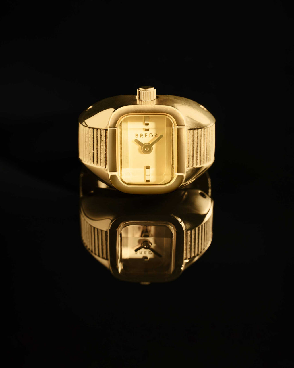 Nocturne Time Ring - Deep Gold/Amber