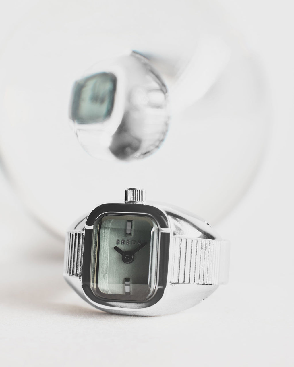 Nocturne Time Ring - Silver/Smoke