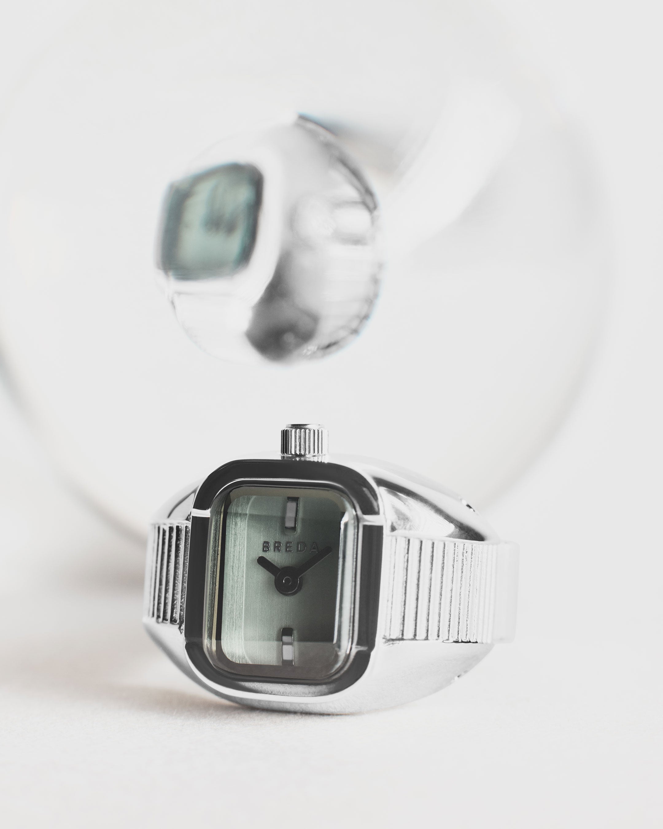 Nocturne Time Ring - Silver/Smoke