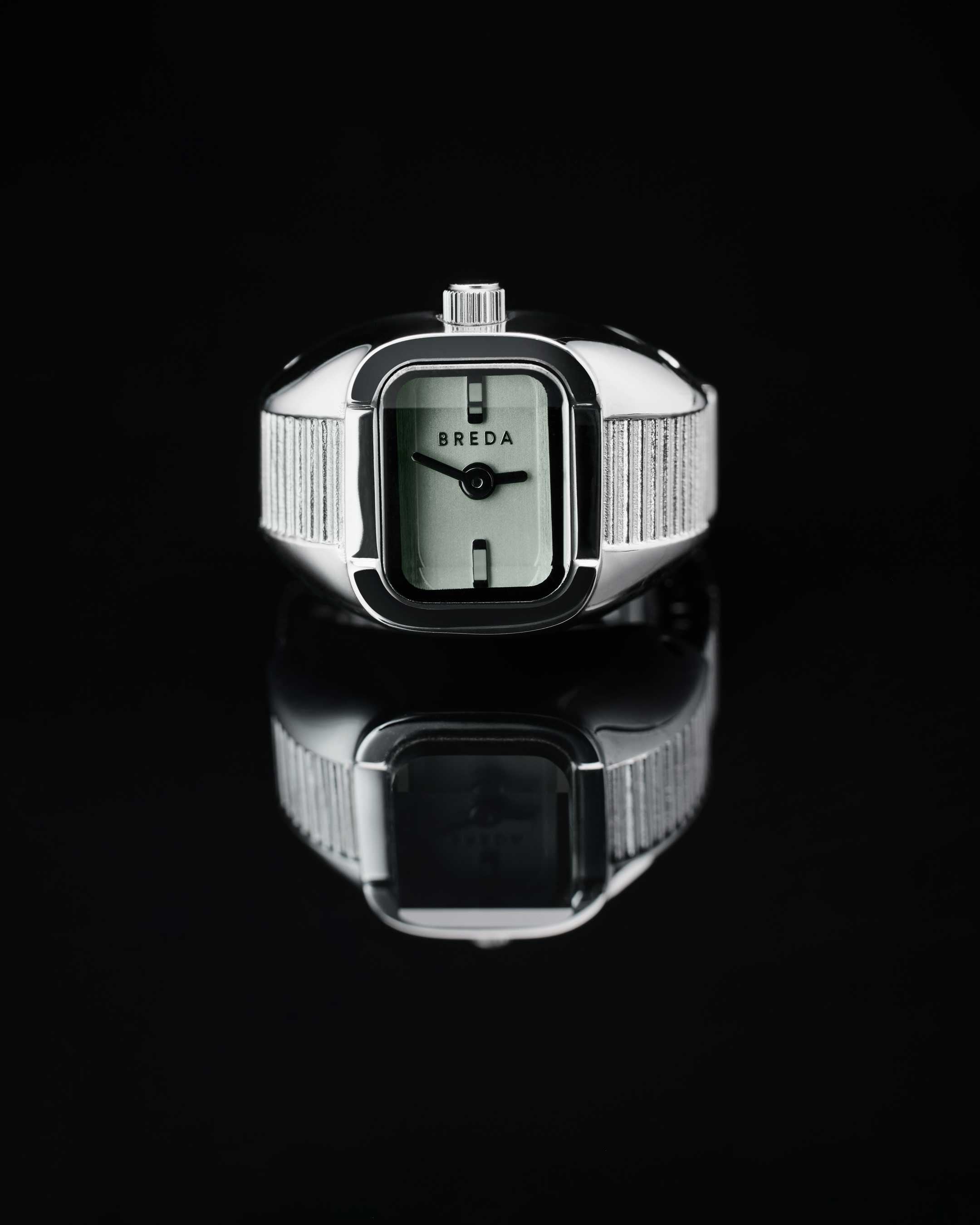 Nocturne Time Ring - Silver/Smoke