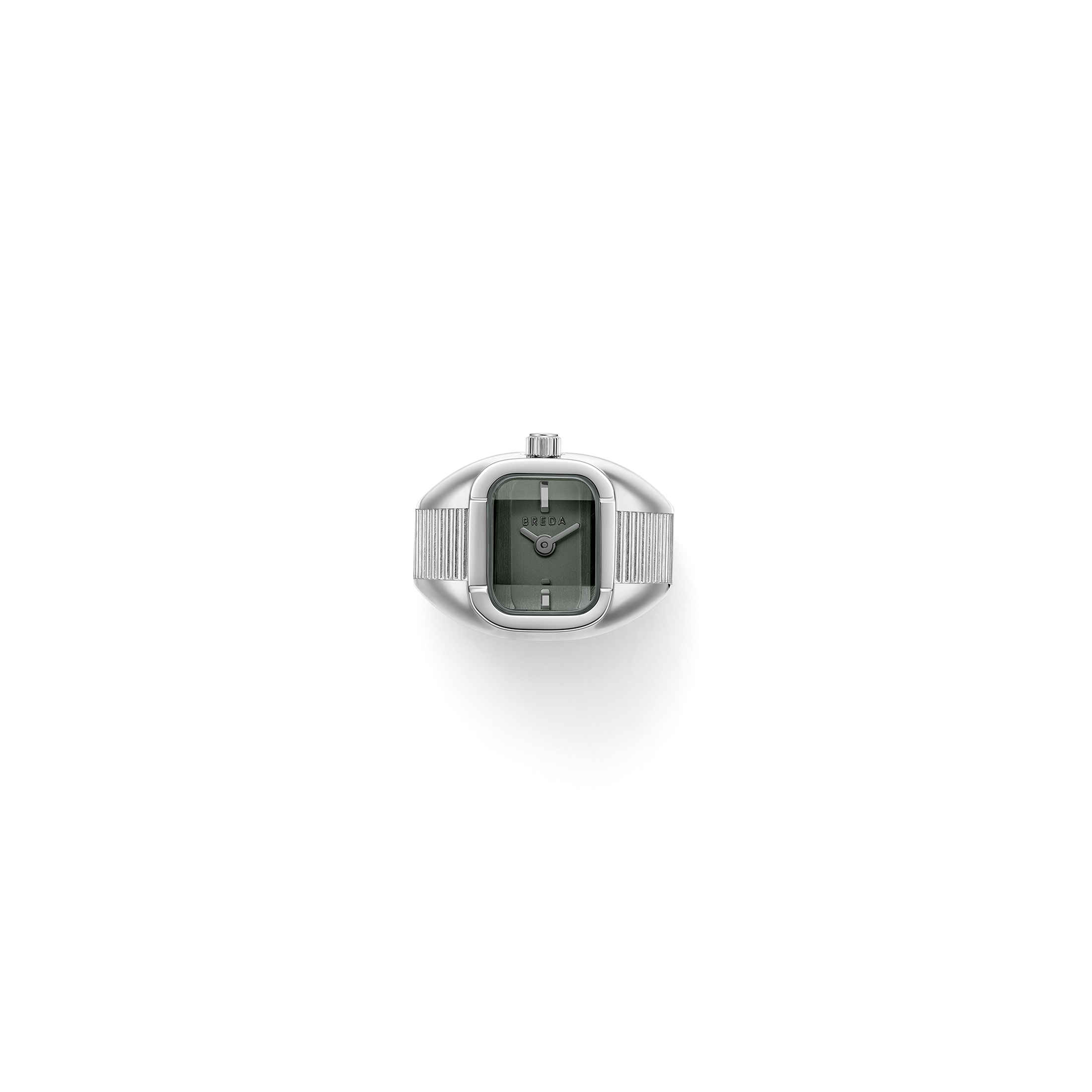 Nocturne Time Ring - Silver/Smoke