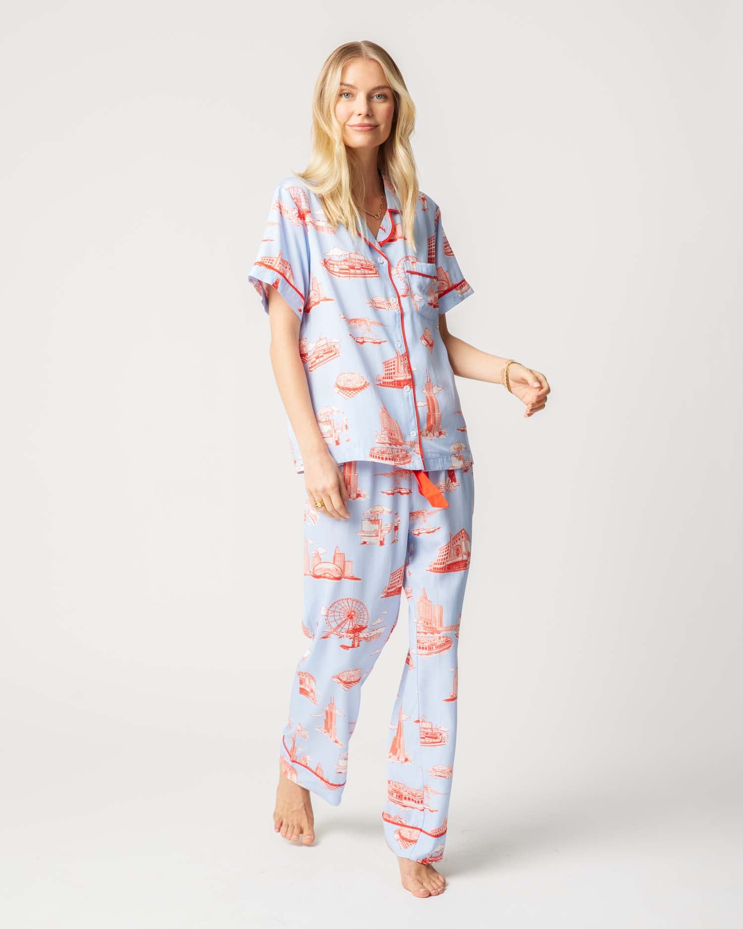 Chicago Toile Pajama Pants Set