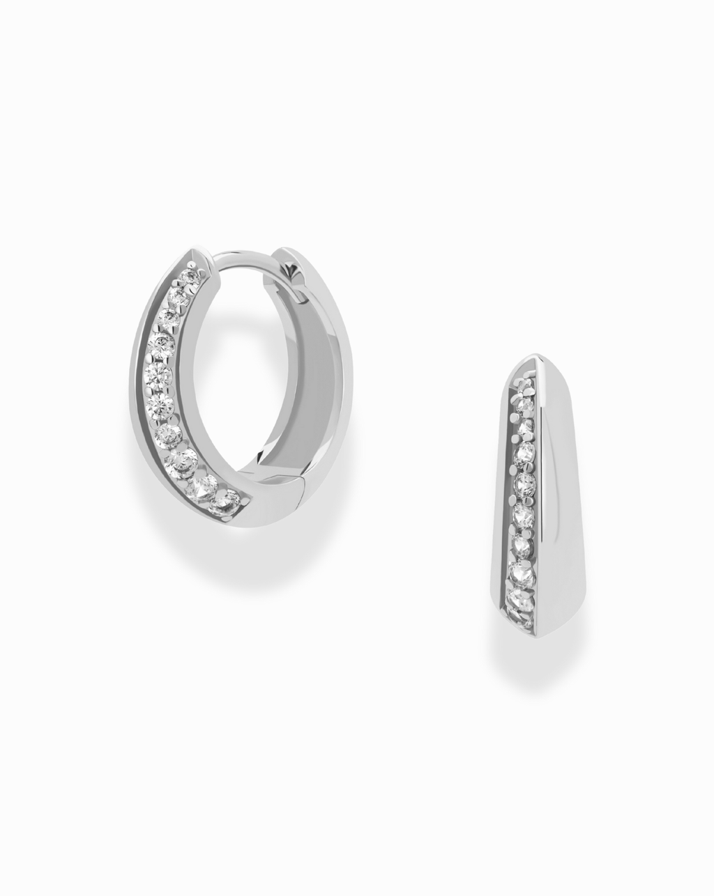 Grande Corey Pave Hoops