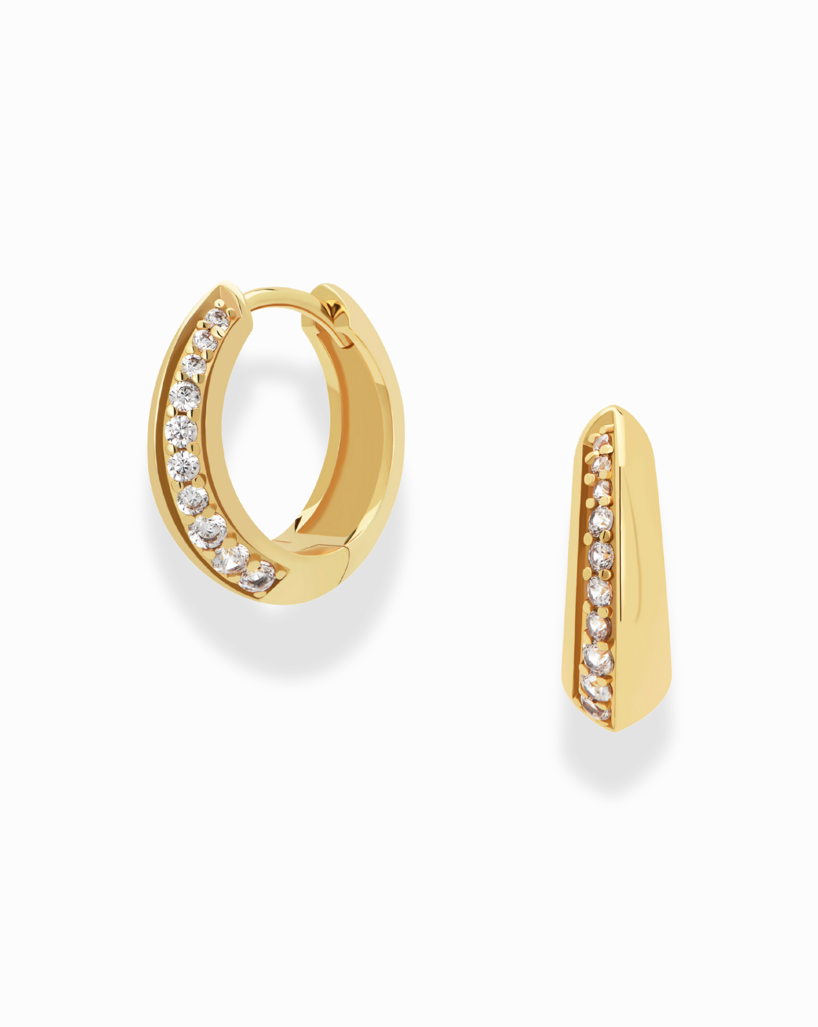 Grande Corey Pave Hoops