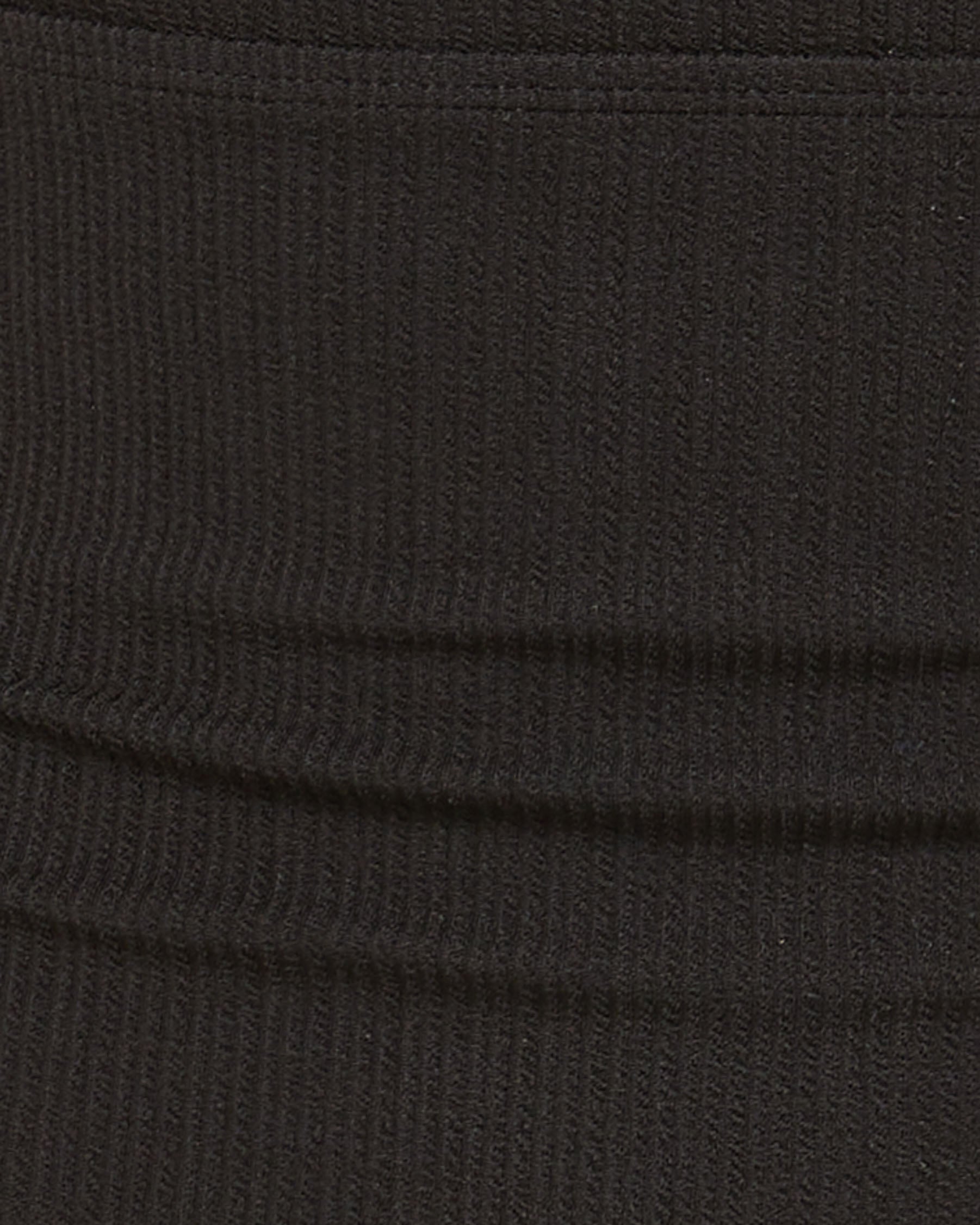 Erin Top In Black Texture with Tort Ring