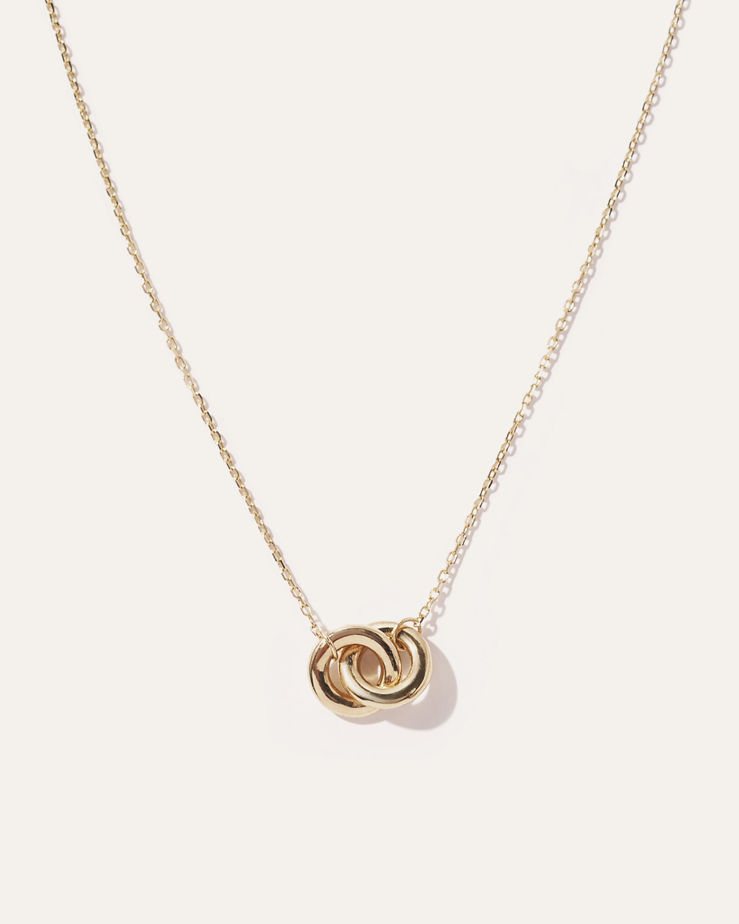 14k Gold Interlock Necklace