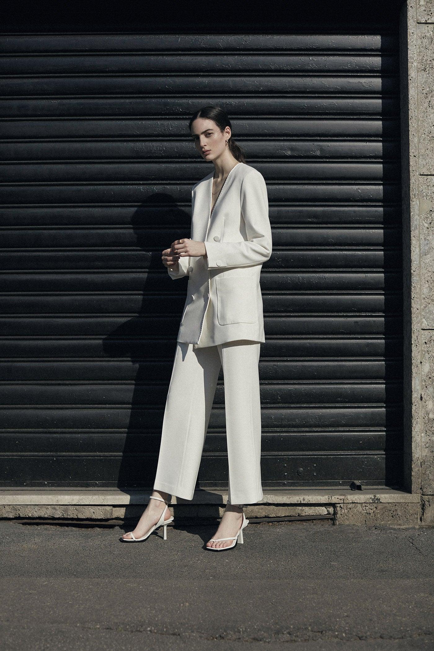 Castrise Mid-Heel Sandal in Cloud